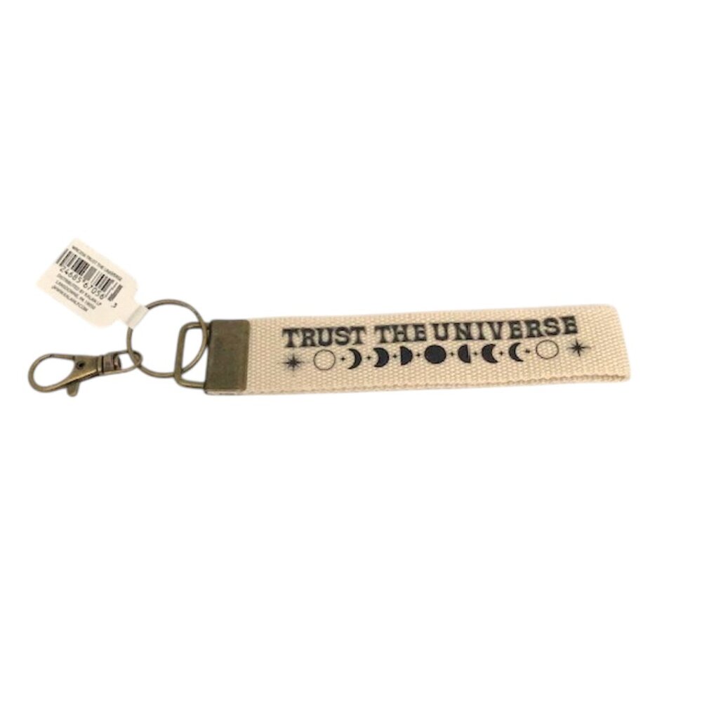 “Trust the Universe” Canvas Key Fob